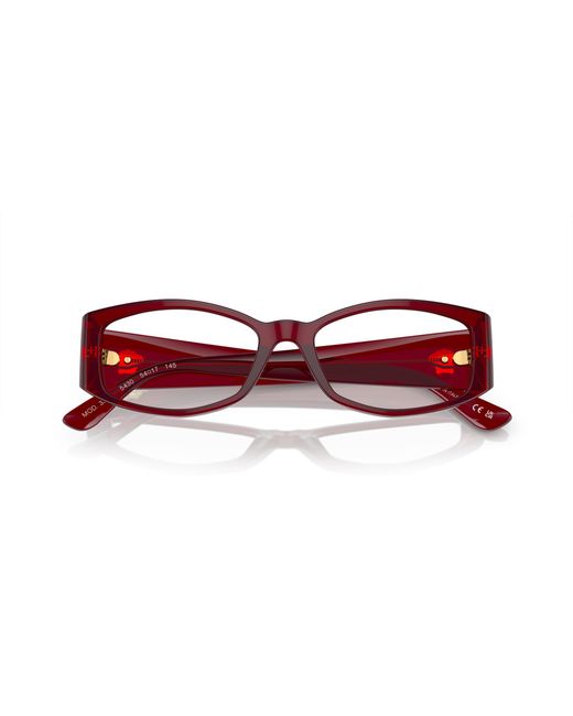 Versace Black Ve3343 5430 Optical Frames Acetate Transparent Geometric Normal
