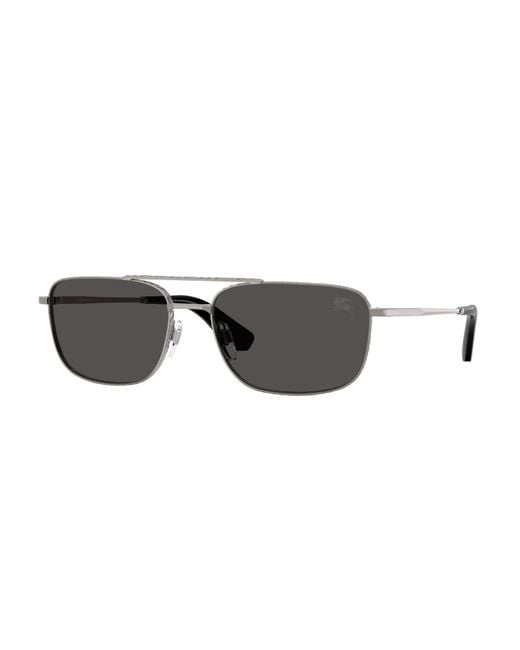 Burberry Black Be3170 100387 Sunglasses Metal Pilot Normal for men