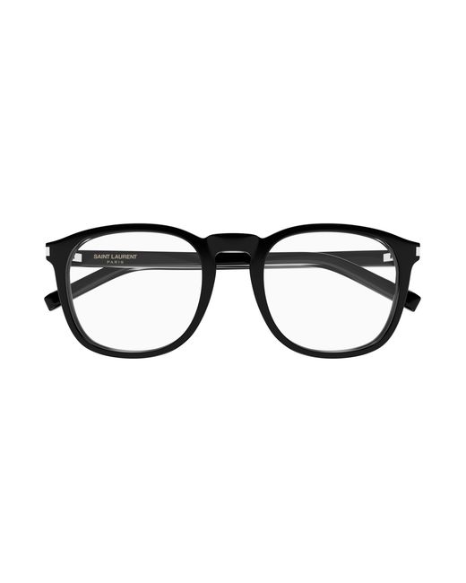 Saint Laurent Black Sl 818 Opt 001 Optical Frames Acetate Transparent Round