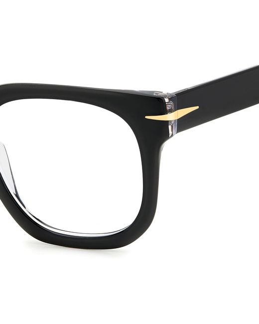 David Beckham Black Db 7123 7C5 Optical Frames Acetate Squared for men