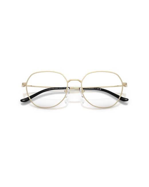 Emporio Armani Black Ea1174D 3015 Optical Frames Metal Round Normal for men