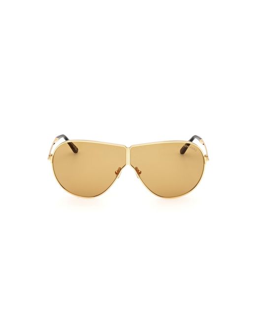 Tom Ford Black Ft1158 Keating 30E Sunglasses Metal Pilot Normal