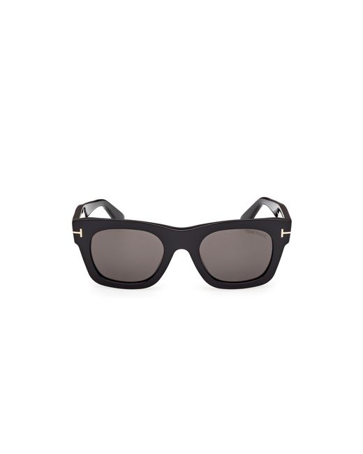 Tom Ford Black Ft1314 Emma-02 01A Sunglasses Acetate Smoke Squared Normal