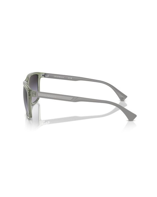 Emporio Armani Black Ea4047 53628G Sunglasses Injected Squared Normal Shaded for men