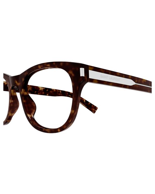 Saint Laurent Black Sl 663 002 Optical Frames Acetate Transparent Squared