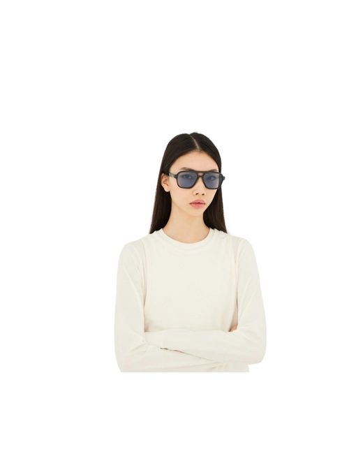Retrosuperfuture Black 0Jt Maneval Cat Sunglasses Acetate Light Squared Normal