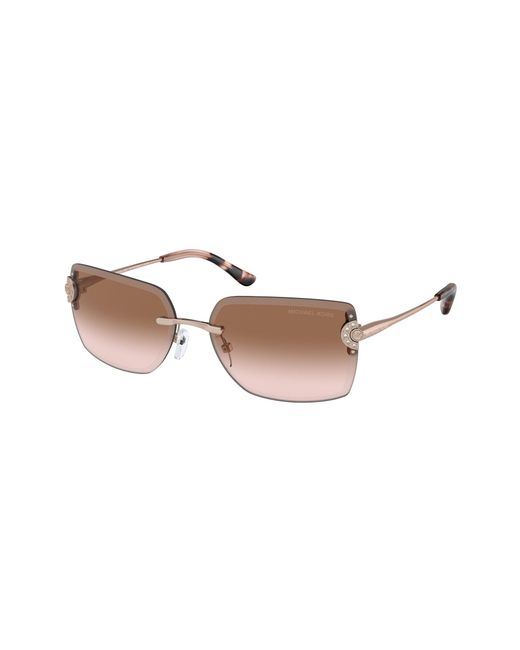 Michael Kors Black Mk1122B Sedona 110813 Sunglasses Metal Squared Normal Shaded