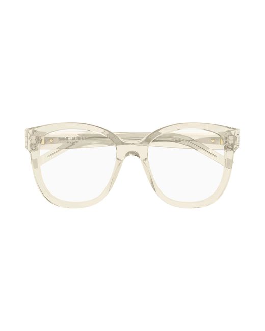 Saint Laurent Black Sl M97 009 Optical Frames Acetate Transparent Squared