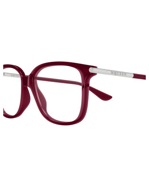McQueen Black Am0554O 008 Optical Frames Acetate Transparent Cat Eye