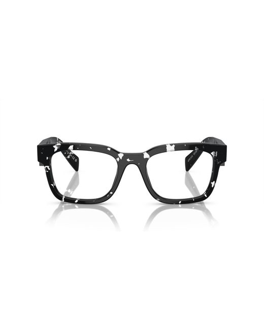 Prada Black Pr A10V 15O1O1 Optical Frames Acetate Pillow Normal for men