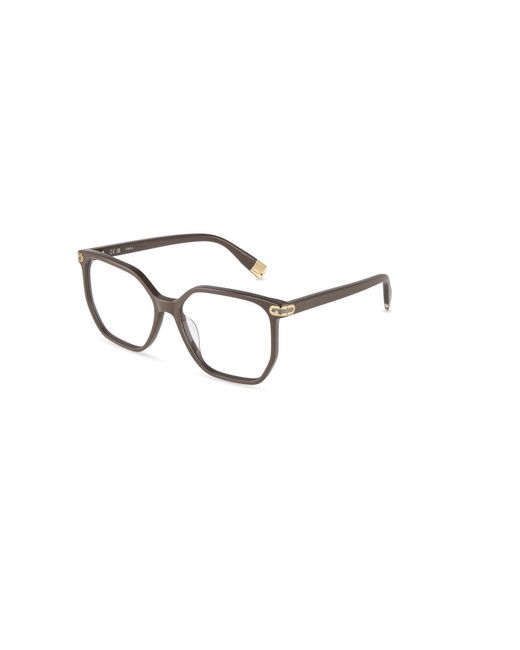 Furla Metallic Vfua98 092T Optical Frames Acetate Geometric