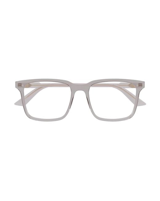 Gucci Black Gg1120O 007 Optical Frames Acetate Transparent Squared for men