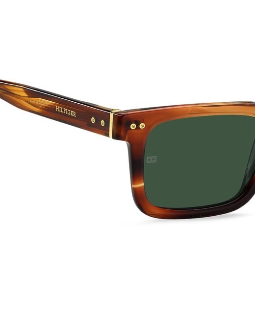 Tommy Hilfiger Black Th 85/S Ex4/Qt Sunglasses Acetate Squared Normal for men