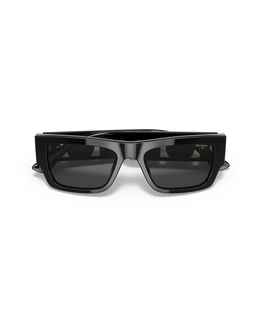 Versace Black Ve4416U Gb1/81 Sunglasses Acetate Squared Polarized for men