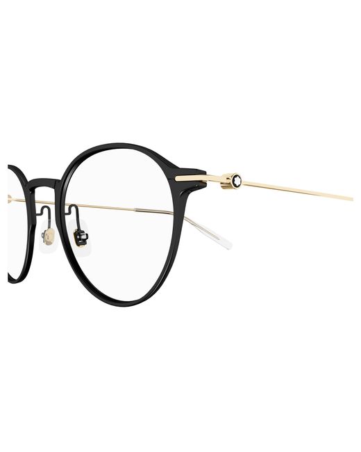 Montblanc Black Mb0357O 001 Optical Frames Transparent Round for men