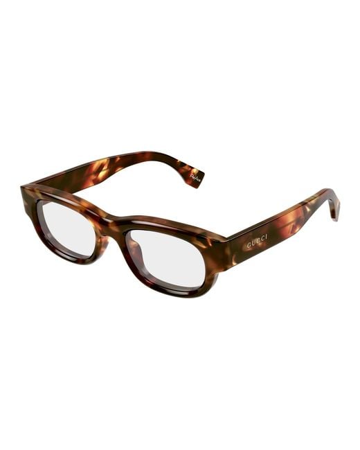 Gucci Black Gg1910O 001 Optical Frames Acetate Transparent Squared for men