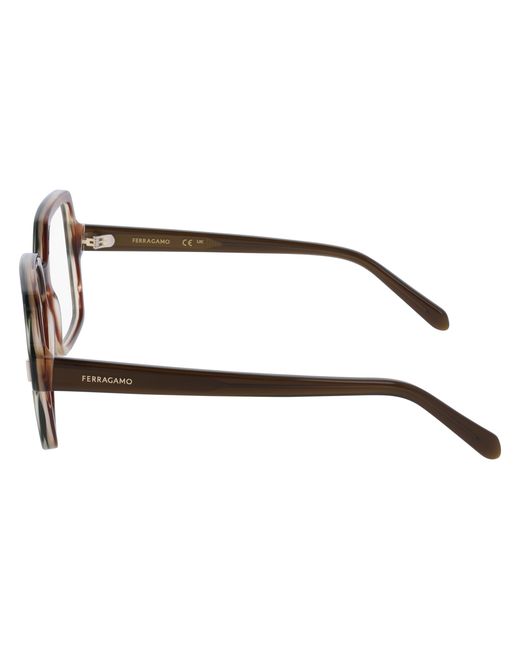 Ferragamo Black Sf3031 280 Optical Frames Acetate Squared Normal