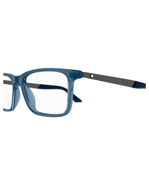 Montblanc Black Mb0333O 003 Optical Frames Acetate Transparent Squared for men