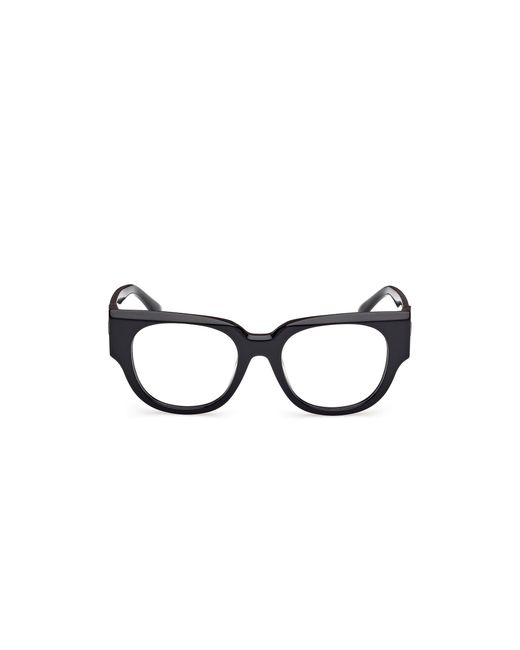Max Mara Black Mm5183 001 Optical Frames Acetate Round Normal