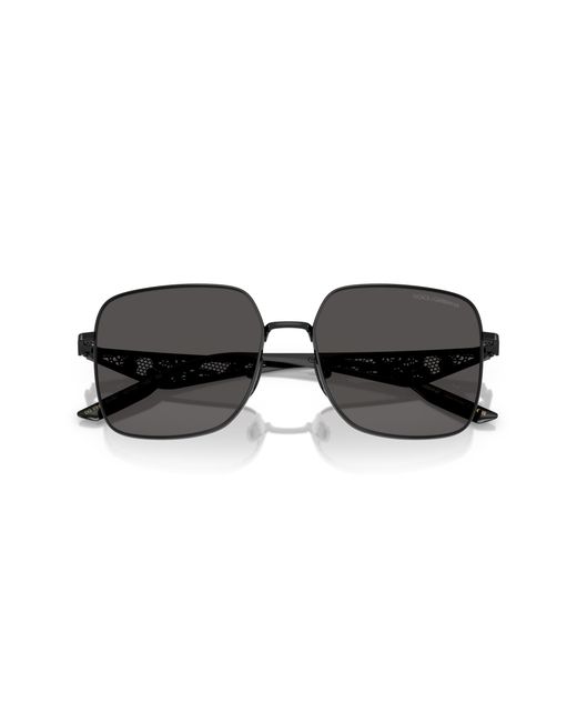 Dolce & Gabbana Black Dg2310 01/87 Sunglasses Metal Squared Normal