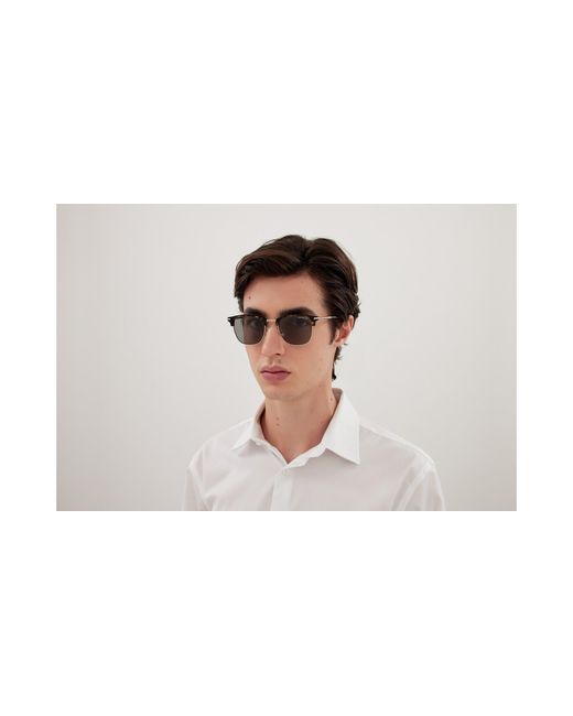 Montblanc Black Mb0242S 009 Sunglasses Acetate Squared for men