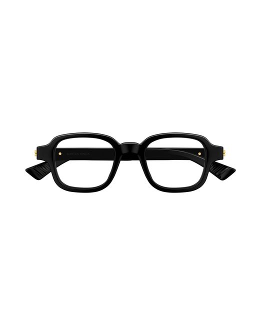 Bottega Veneta Black Bv1462O 007 Optical Frames Acetate Transparent Squared for men