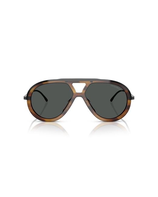 Emporio Armani Black Ea4242U 621287 Sunglasses Acetate Pilot Normal for men