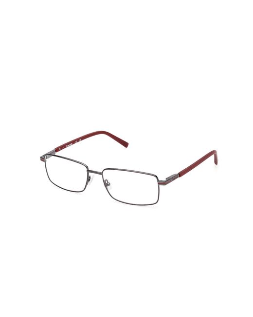 Timberland Black Tb50048 006 Optical Frames Metal Squared Normal for men