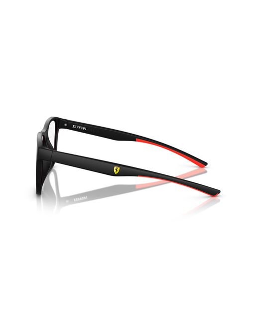 FERRARI SCUDERIA Black Fz8014D 504 Optical Frames Injected Squared Normal
