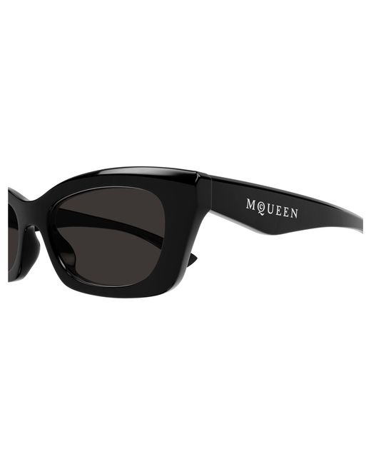 McQueen Black Am0474S 001 Sunglasses Acetate Squared