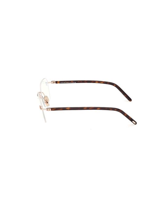Tom Ford Black Ft5934-B 028 Optical Frames Metal Squared Normal for men