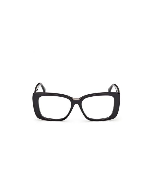 Max Mara Black Mm5208 001 Optical Frames Acetate Butterfly Normal