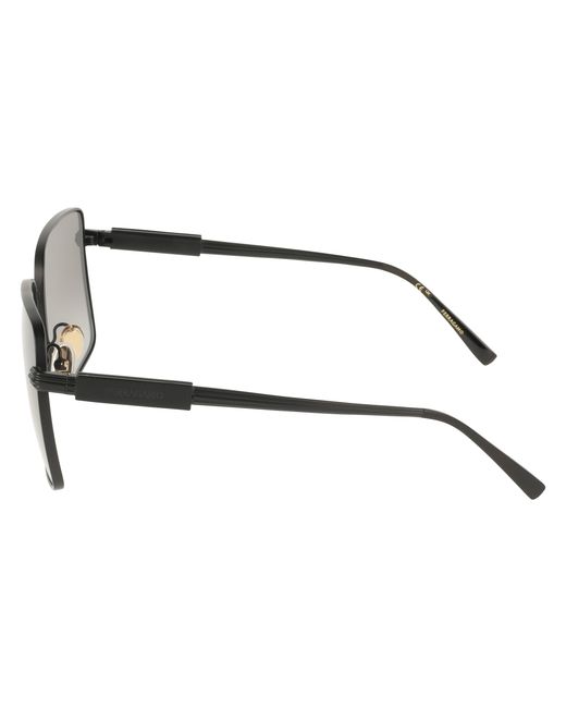 Ferragamo Black Sf330S 002 Sunglasses Metal Squared Normal
