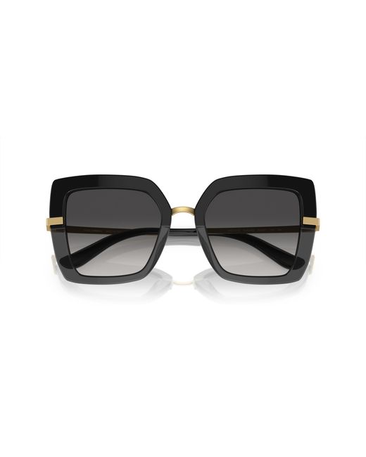 Dolce & Gabbana Black Dg4373 32468G Sunglasses Acetate Squared Normal Shaded
