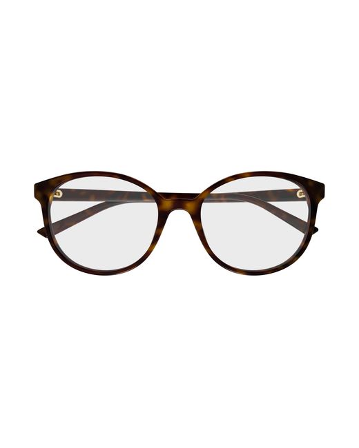Gucci Black Gg1996O 002 Optical Frames Acetate Transparent Round