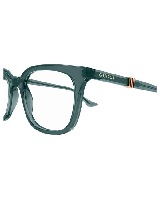 Gucci Black Gg1497O 007 Optical Frames Acetate Transparent Squared for men