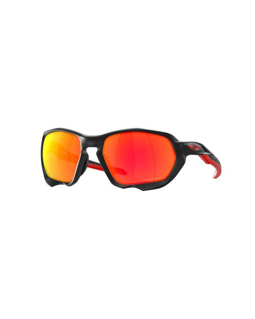 Oakley Black Oo9019 Plazma 901911 Sunglasses Plastic Squared Prizm for men