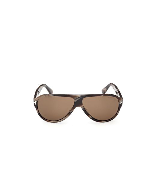 Tom Ford Black Ft1336 Samuele-02 63J Sunglasses Acetate Roviex Pilot Normal for men