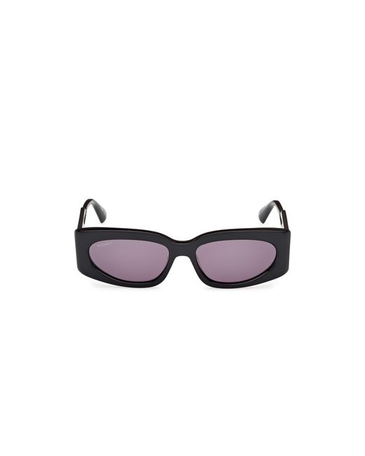 MAX&Co. Black Mo0114 01A Sunglasses Acetate Smoke Squared Normal