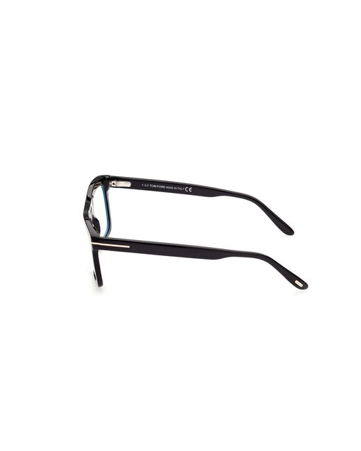 Tom Ford Black Ft5757-B 001 Optical Frames Acetate Squared Normal for men