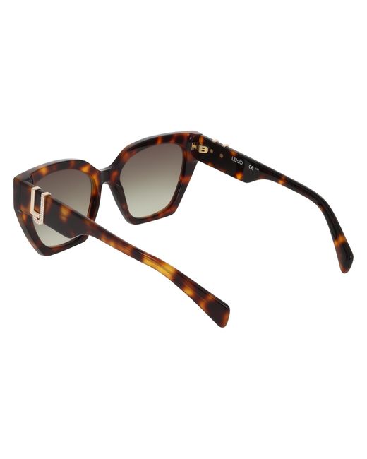 Liu Jo Black Lj814Sr 240 Sunglasses Acetate Marrone Cat Eye Normal