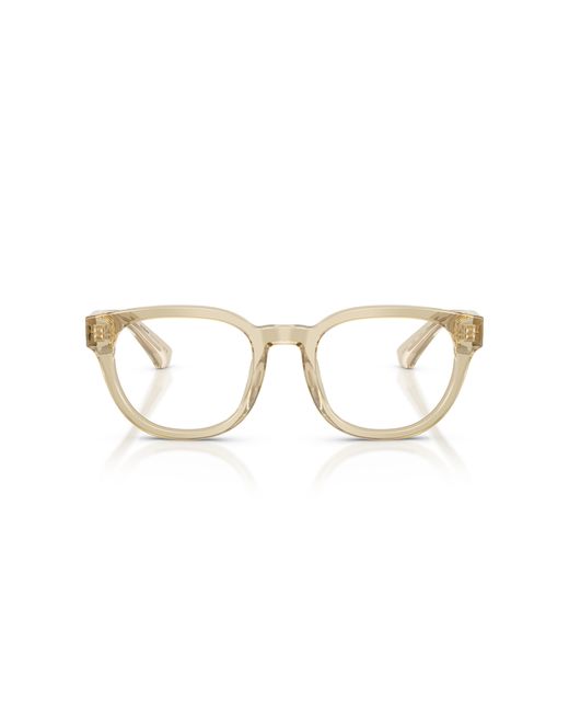 Burberry Black Be2454 4226 Optical Frames Acetate Transparent Round Normal for men