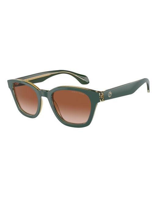 Giorgio Armani Black Ar8207 608613 Sunglasses Acetate Pantos Normal Shaded for men