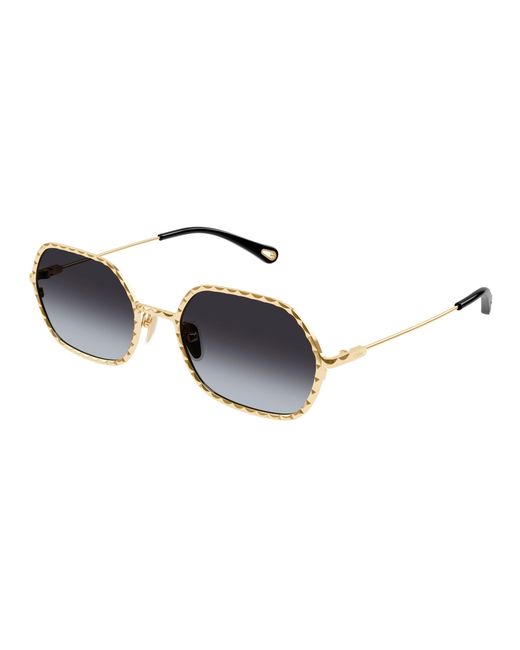 Chloé Black Ch0231S 001 Sunglasses Metal Round
