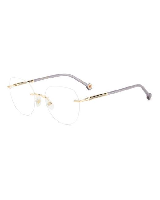 Carolina Herrera Black Her 0235 Lyw Optical Frames Metal Cat Eye