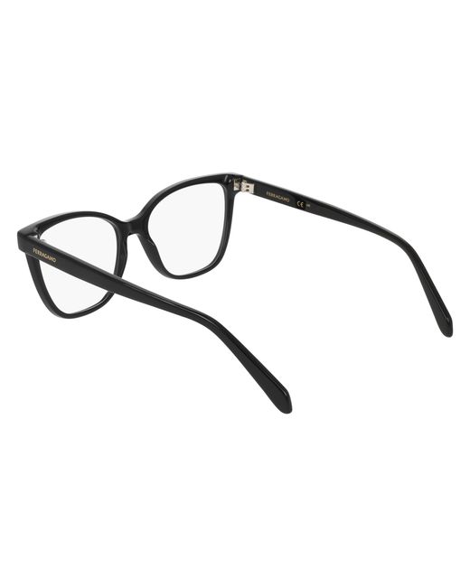 Ferragamo Black Sf3062 001 Optical Frames Acetate Squared Normal