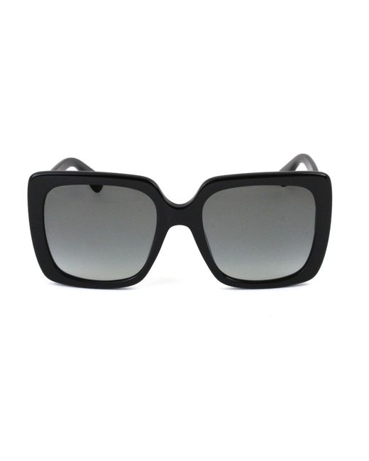Gucci Black Gg0418S 001 Sunglasses Plastic Squared Normal