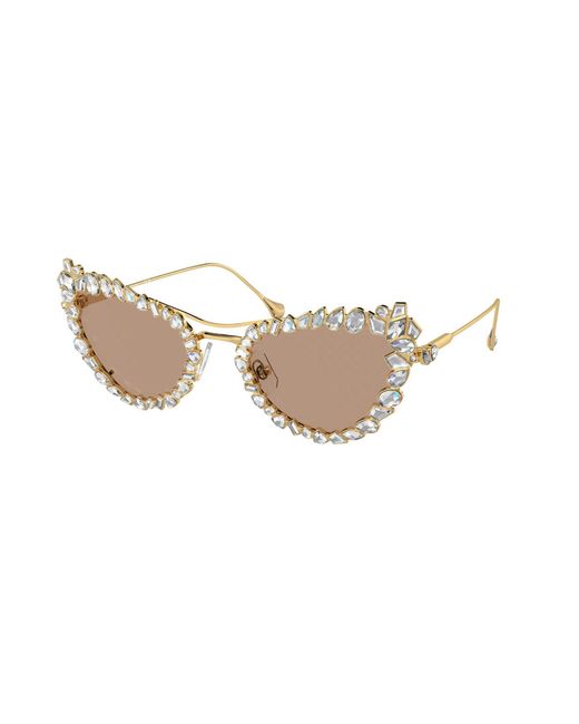 Swarovski Metallic Sk7011 402263 Sunglasses Metal Geometric Normal