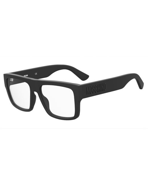 Moschino Black Mos637 003 Optical Frames Acetate Squared for men