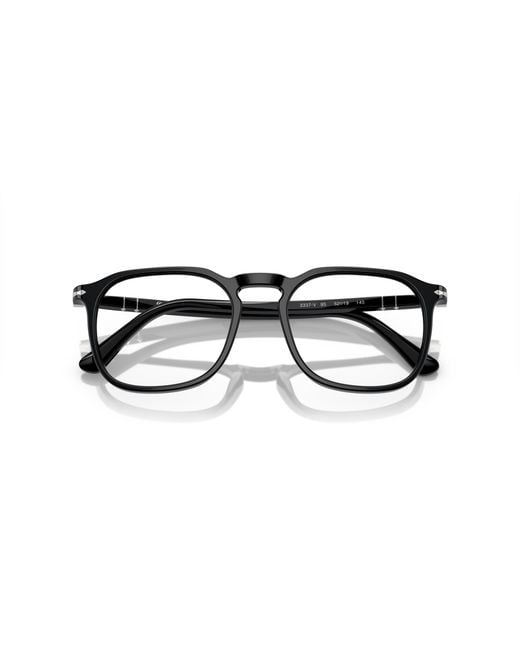 Persol Black Po3337V 95 Optical Frames Acetate Transparent Pantos Normal
